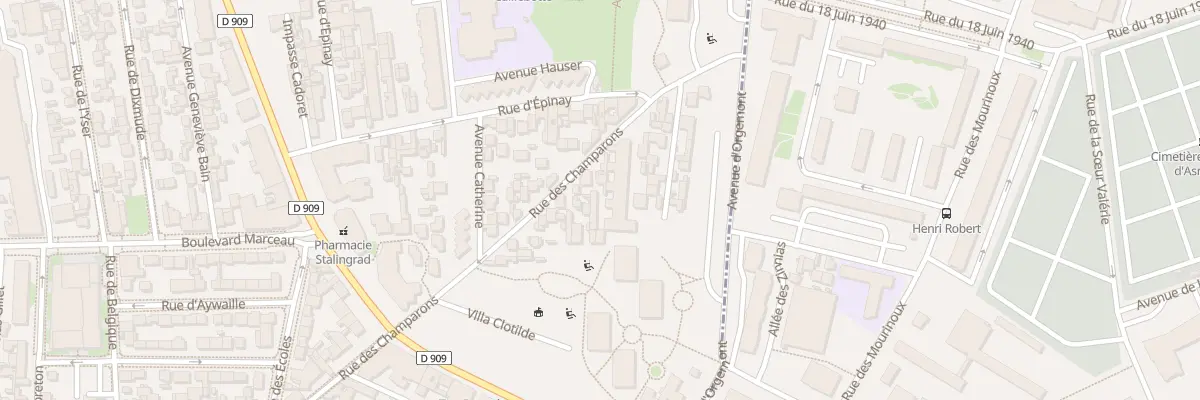 Plan du 186 Rue des Champarons à Colombes