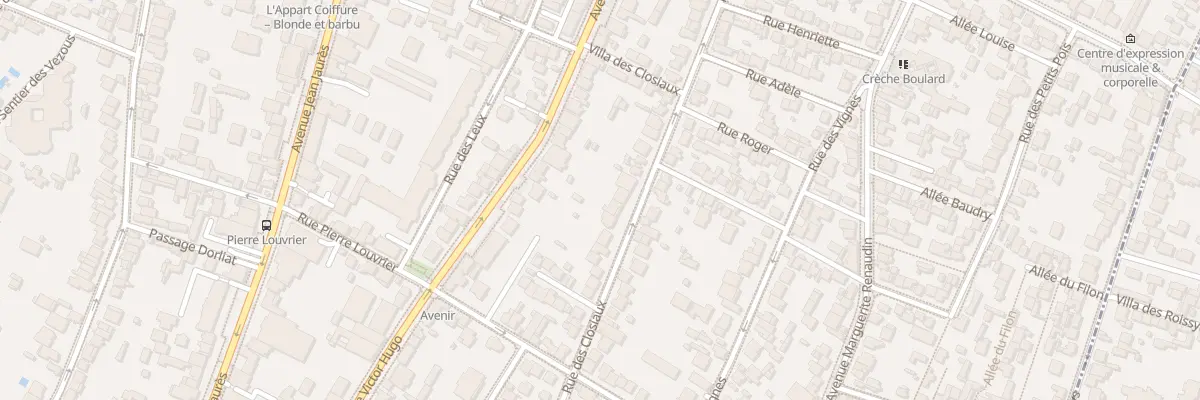 Plan du 53 Rue des Closiaux à Clamart