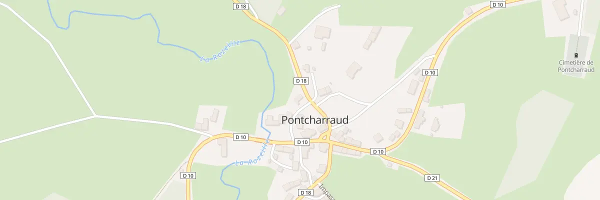 Plan du 2 All des Tourterelles à Pontcharraud
