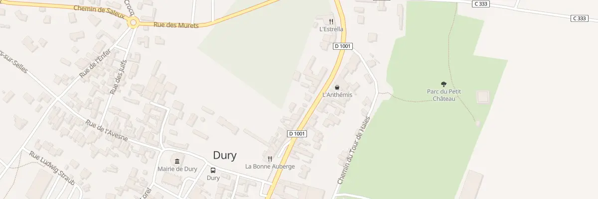 Plan du 83 Rte Nationale à Dury