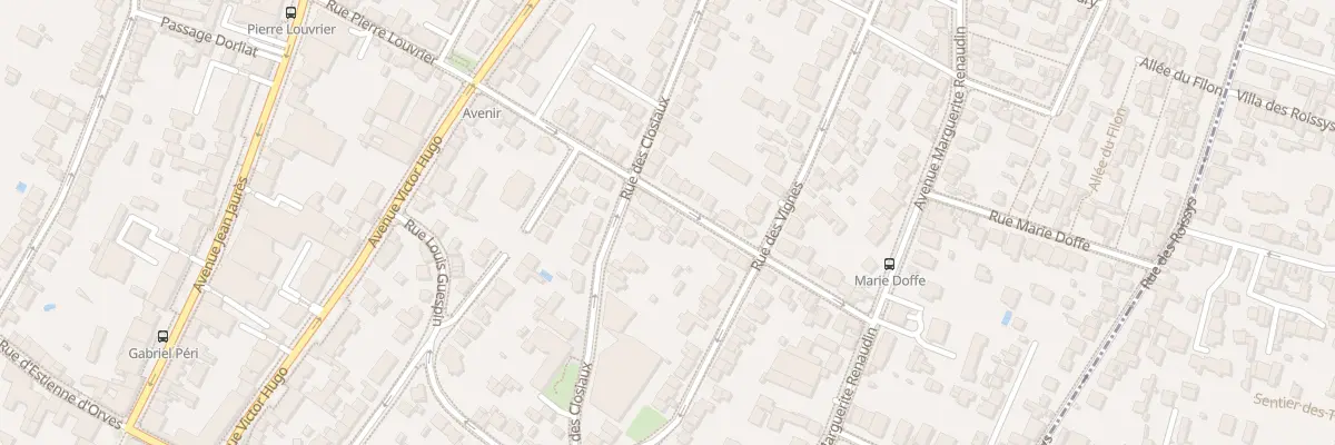 Plan du 36 Rue Pierre Louvrier à Clamart