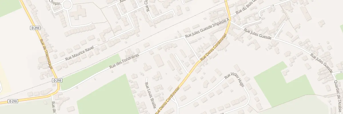 Plan du 12 Rue Denis Cordonnier Impasse a à Blendecques