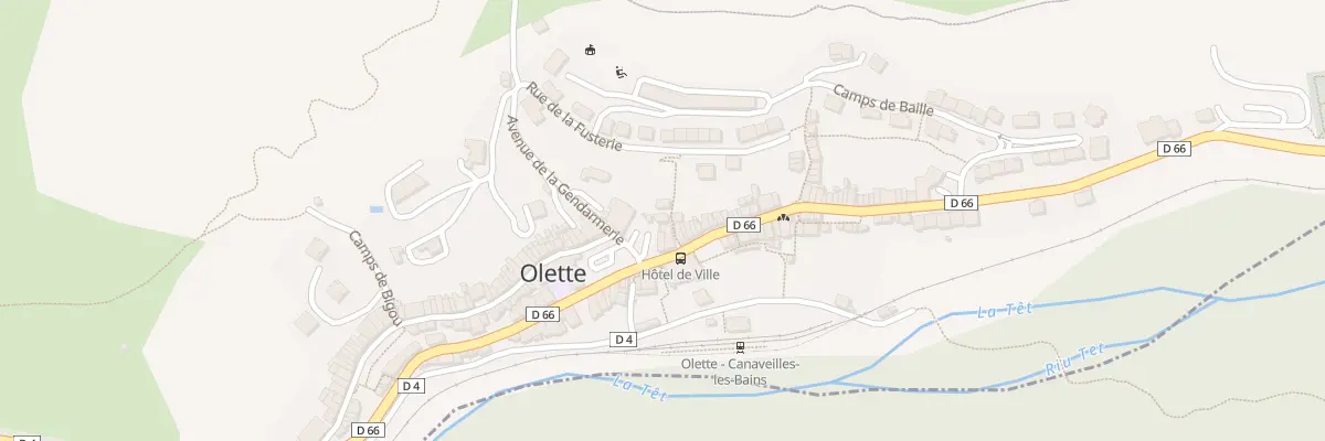 Plan du 2 Rue de la Mairie à Olette