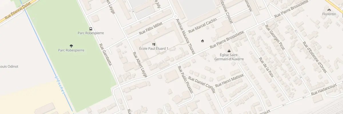 Plan du 54 Rue Pierre Brossolette à Persan