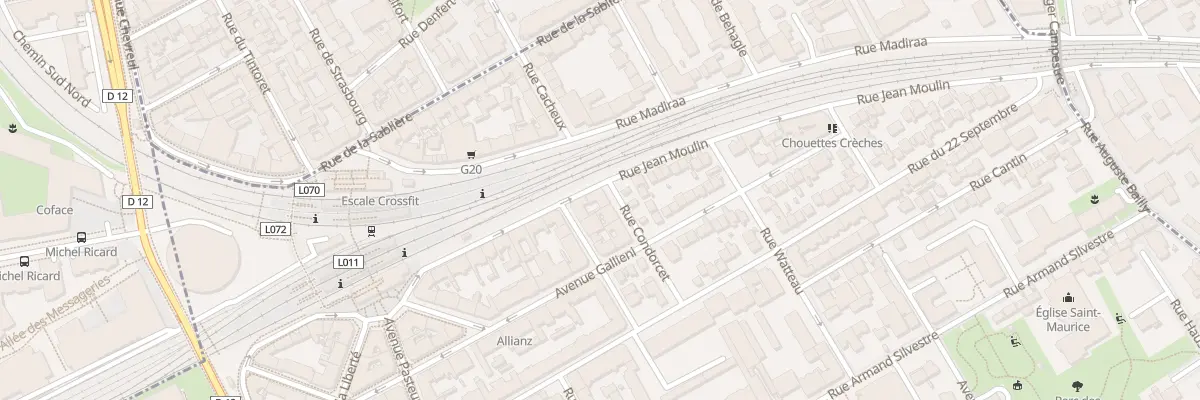 Plan du 11 Rue Jean Moulin à Courbevoie
