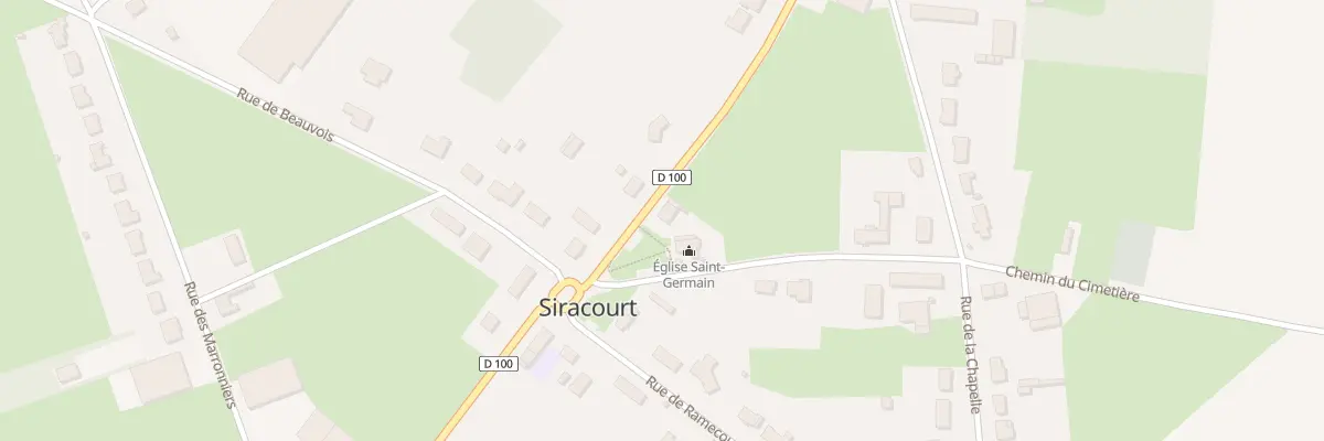 Plan du 2 Rue de Croix à Siracourt