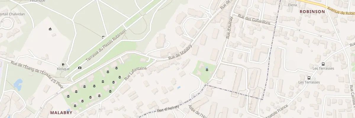Plan du 92 Rue de Malabry au Plessis-Robinson