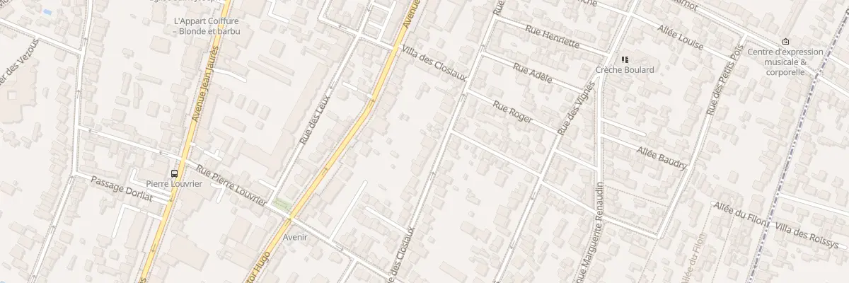 Plan du 59 Rue des Closiaux à Clamart