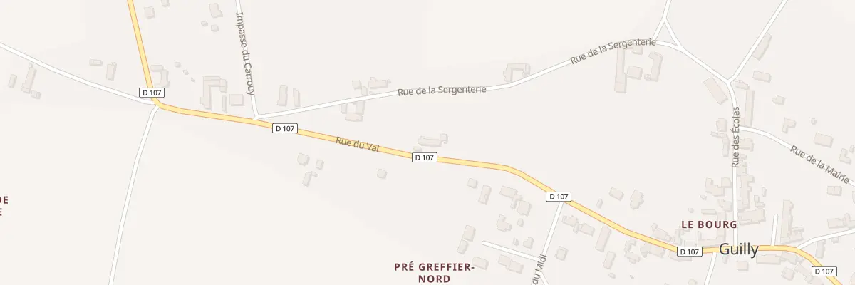 Plan du 40 Rue du Val à Guilly