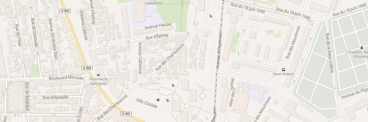 Plan du 192 Rue des Champarons à Colombes