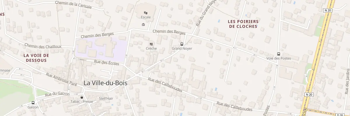 Plan du 28 Rue du Gd Noyer à La Ville-du-Bois