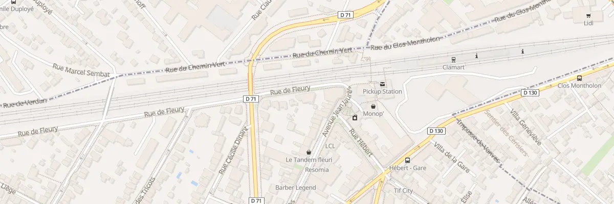 Plan du 7 Rue de Fleury à Clamart