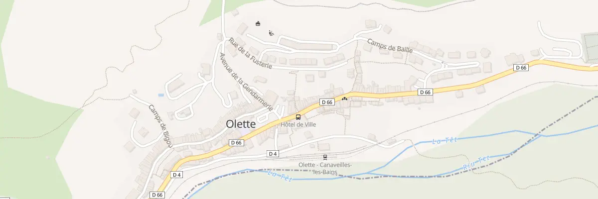 Plan du 3 Rue de la Mairie à Olette