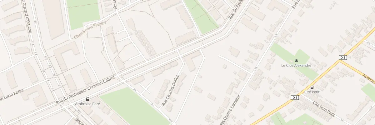 Plan du 61 Rue du Prof Christian Cabrol à Amiens
