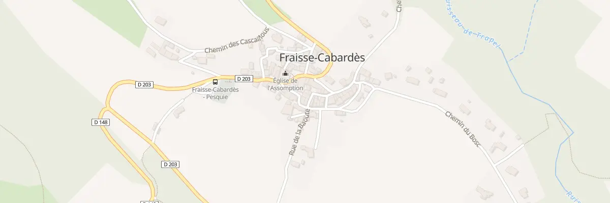 Plan du 13 Rue de la Mairie à Fraisse-Cabardès