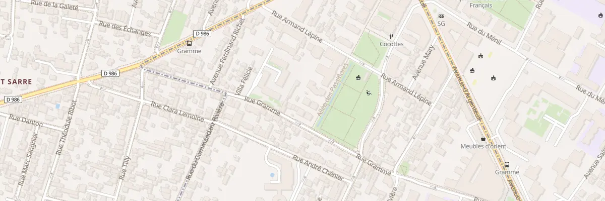 Plan du 70 Rue Gramme à Bois-Colombes