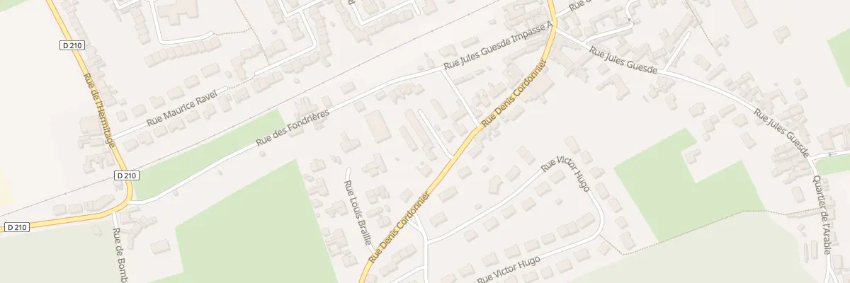 Plan du 2 Rue Denis Cordonnier Impasse a à Blendecques