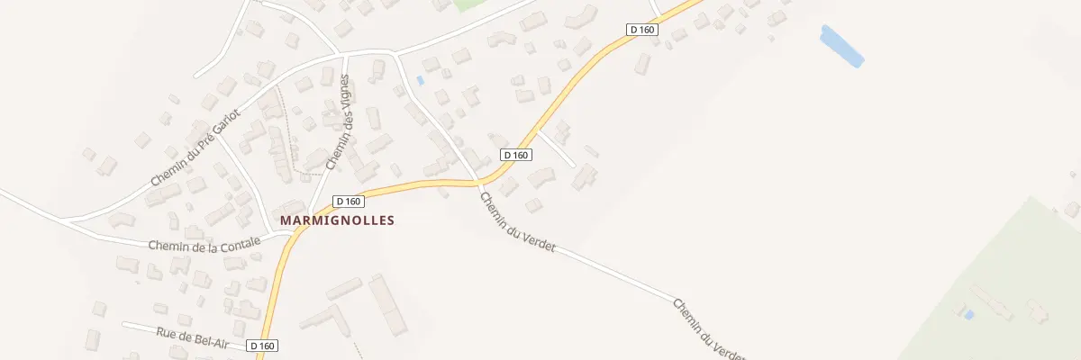 Plan du 65 Rte de Marmignolles à Marmagne