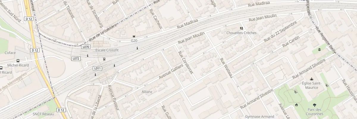 Plan du 29 Av Gallieni à Courbevoie