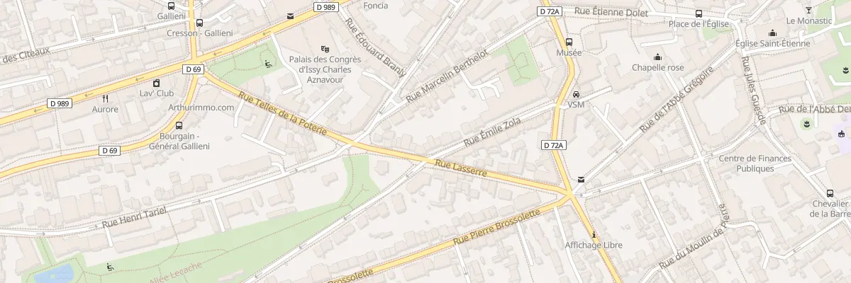 Plan du 30 Rue Emile Zola à Issy-les-Moulineaux