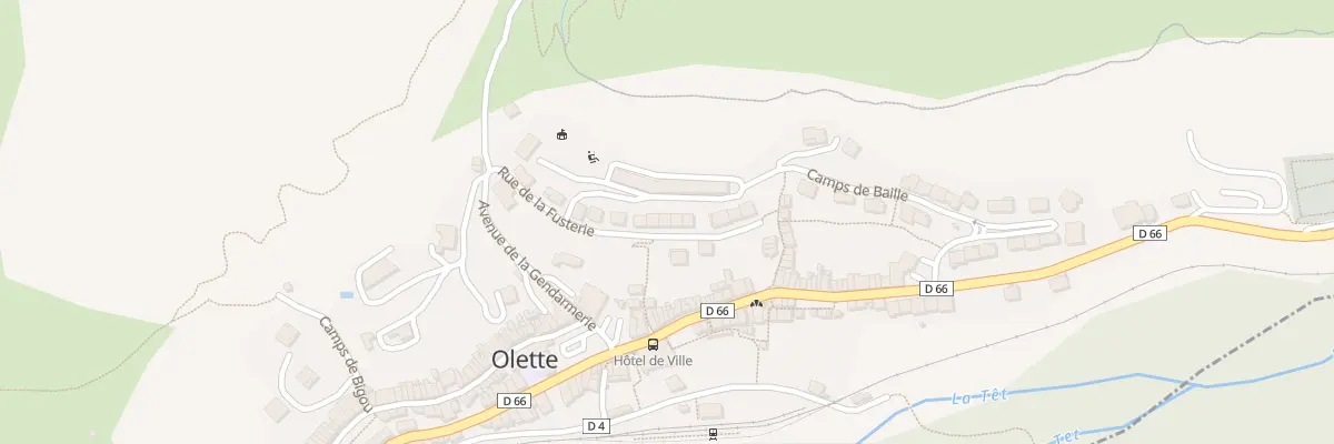 Plan du 18 Rue de la Fusterie à Olette