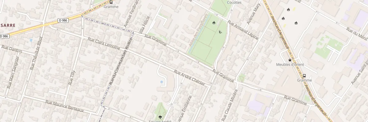 Plan du 77 Rue Gramme à Bois-Colombes