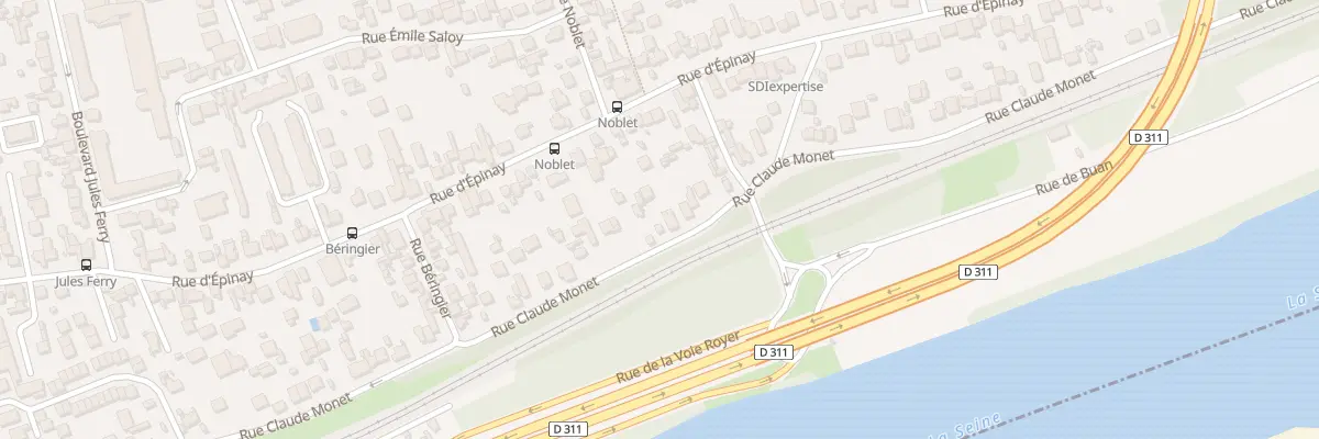 Plan du 85 Rue Claude Monet à Argenteuil