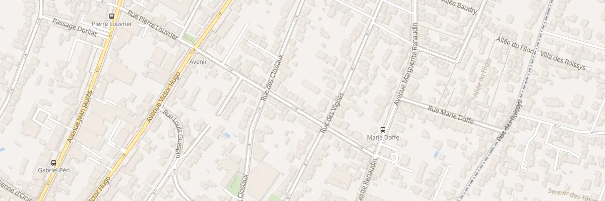Plan du 39 Rue Pierre Louvrier à Clamart