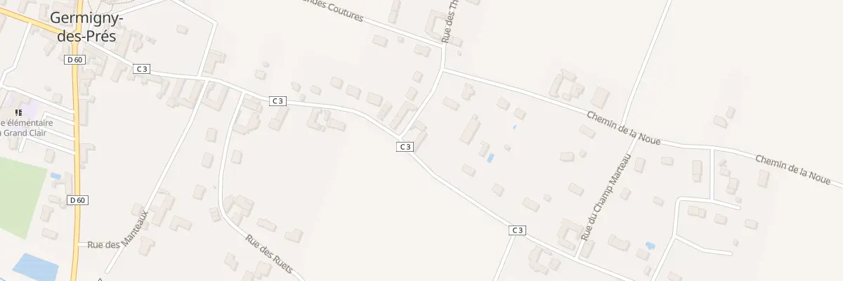 Plan du 105 Rue des Thoreaux à Germigny-des-Prés