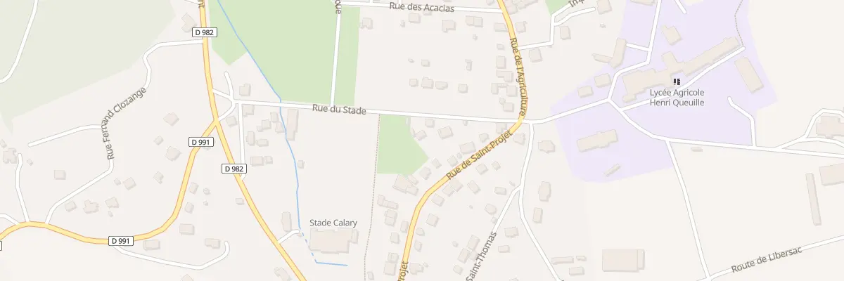 Plan du 5421 Rue du Stade à Neuvic