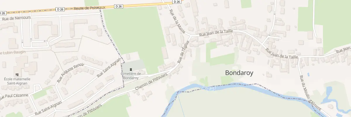 Plan du 4 Rue de l’Eglise à Bondaroy