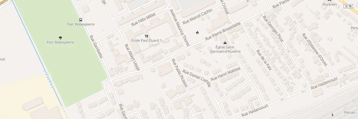 Plan du 47 Rue Pierre Brossolette à Persan