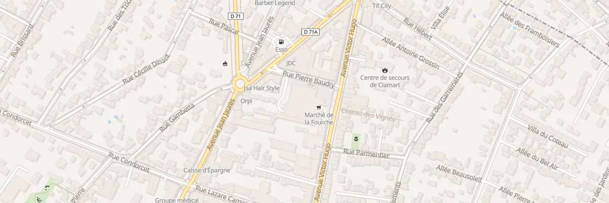 Plan du 199 Av Victor Hugo à Clamart