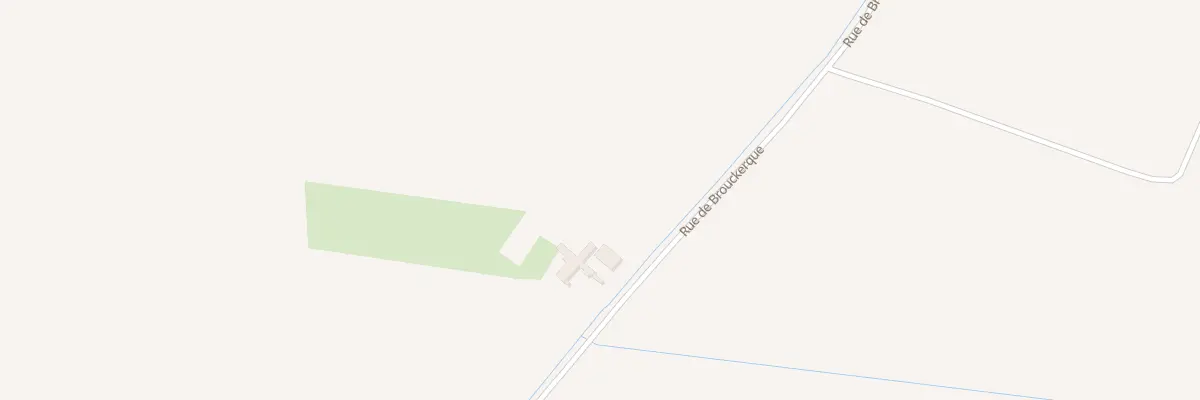 Plan du 1789 Rue de Brouckerque à Looberghe