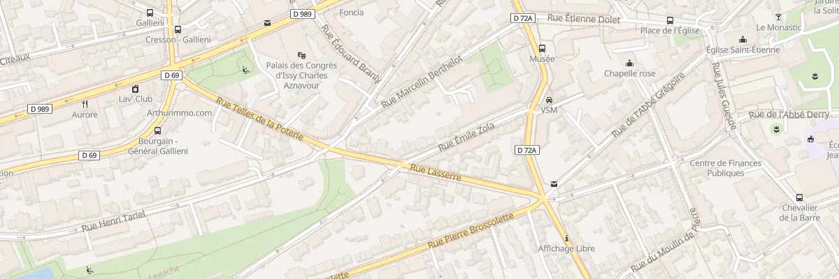 Plan du 24 Rue Emile Zola à Issy-les-Moulineaux