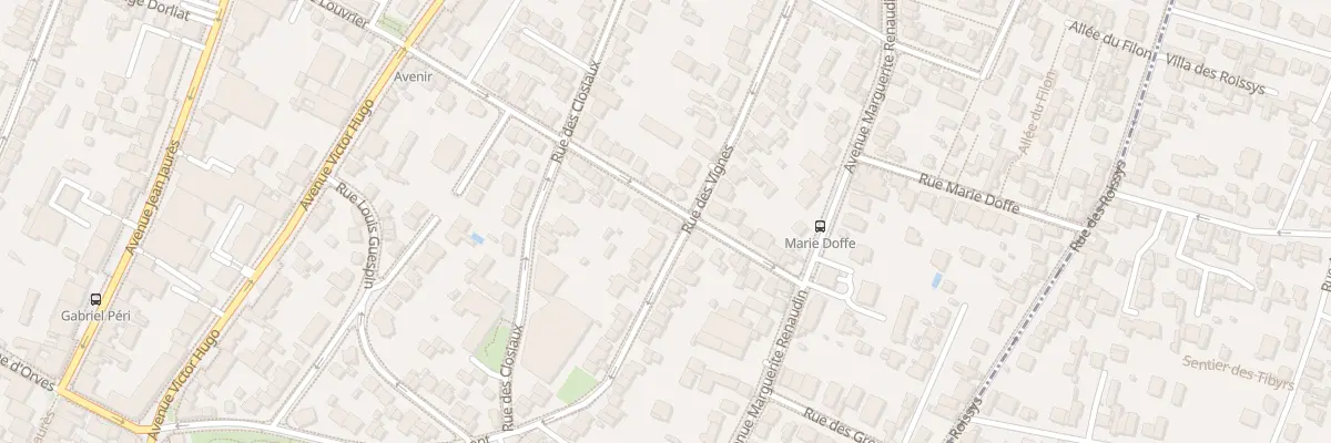 Plan du 44 Rue Pierre Louvrier à Clamart