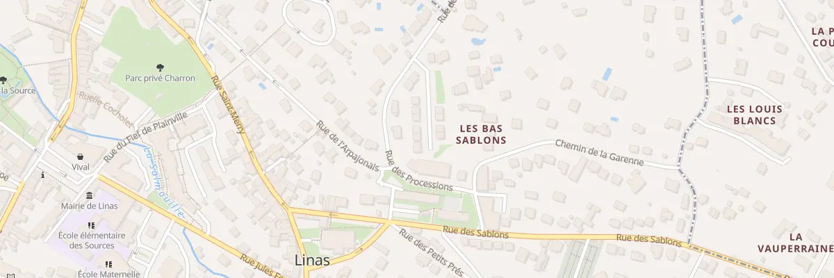 Plan du 14 Rue des Terrasses de la Tour à Linas