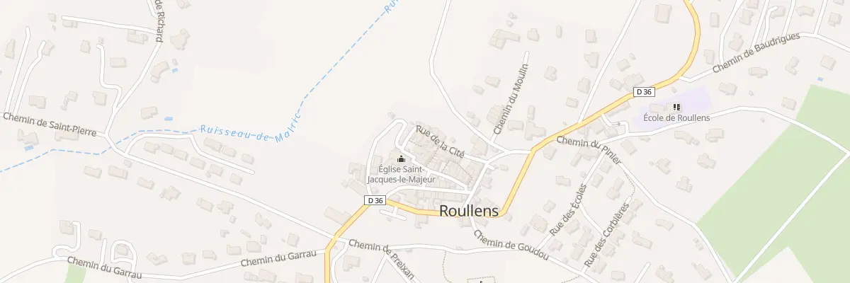 Plan du 9 Rue de la Cité à Roullens
