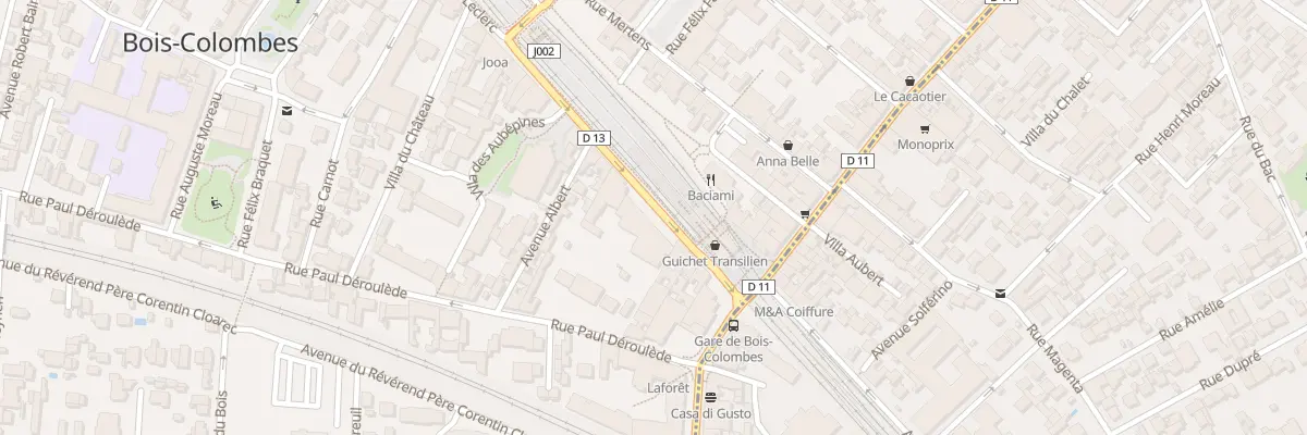 Plan du 15 Rue du Général Leclerc à Bois-Colombes