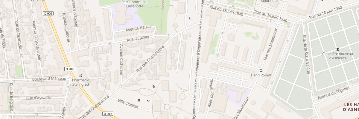 Plan du 9 Av Charles Deloron à Colombes