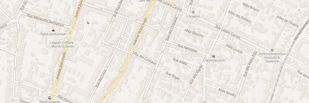 Plan du 83 Rue des Closiaux à Clamart
