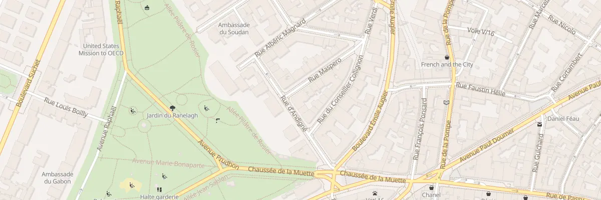 Plan du 11 Rue Maspéro à Paris 16e Arrondissement
