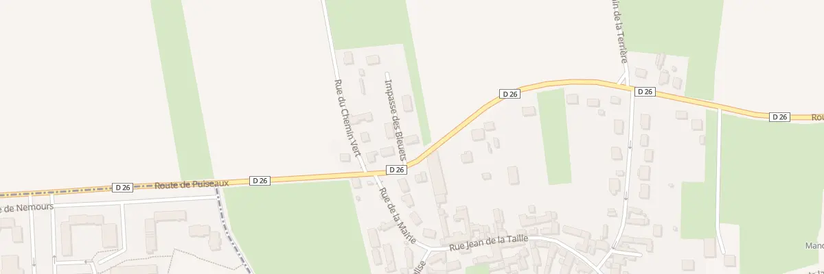 Plan du 4 Rte de Puiseaux à Bondaroy
