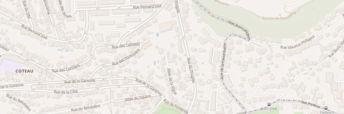 Plan du 22 All de la Vigne au Plessis-Robinson