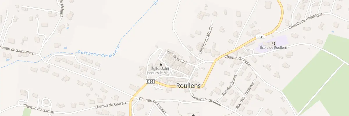 Plan du 71 Le Village à Roullens