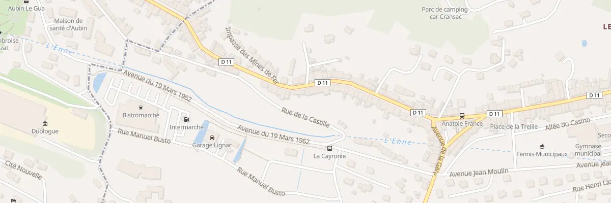 Plan du 217 Rue Jules Guesde à Cransac-les-Thermes