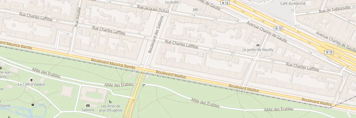 Plan du 54 Bd Maillot à Neuilly-sur-Seine