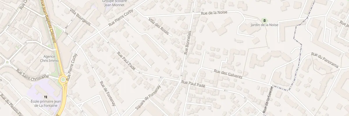 Plan du 48B Rue Bonnelais à Clamart