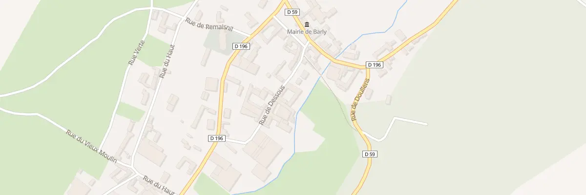 Plan du 3 Rue du Dessous à Barly
