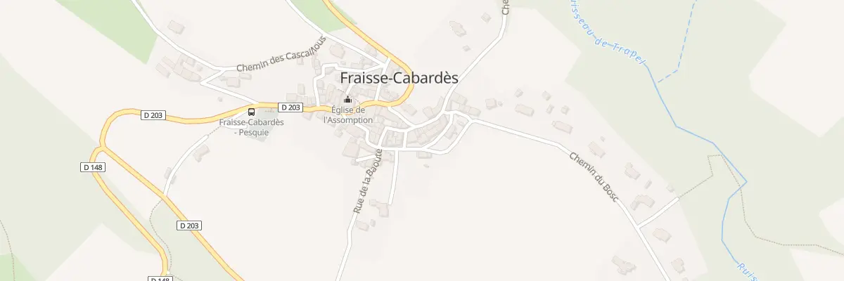 Plan du 33 Le Village à Fraisse-Cabardès